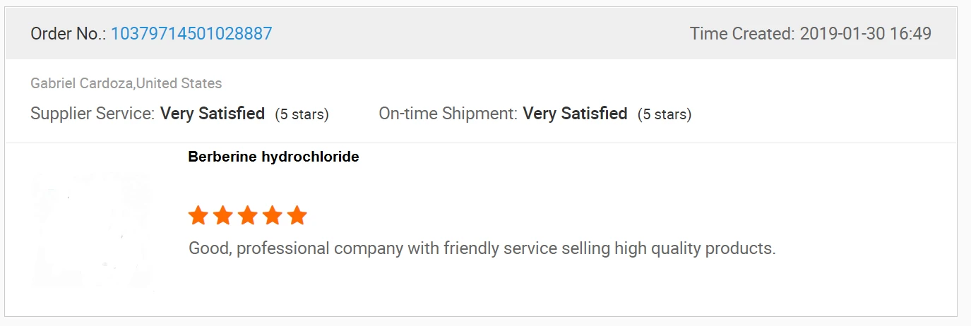 The comment for Berberine hydrochloride The comment for Berberine hydrochloride